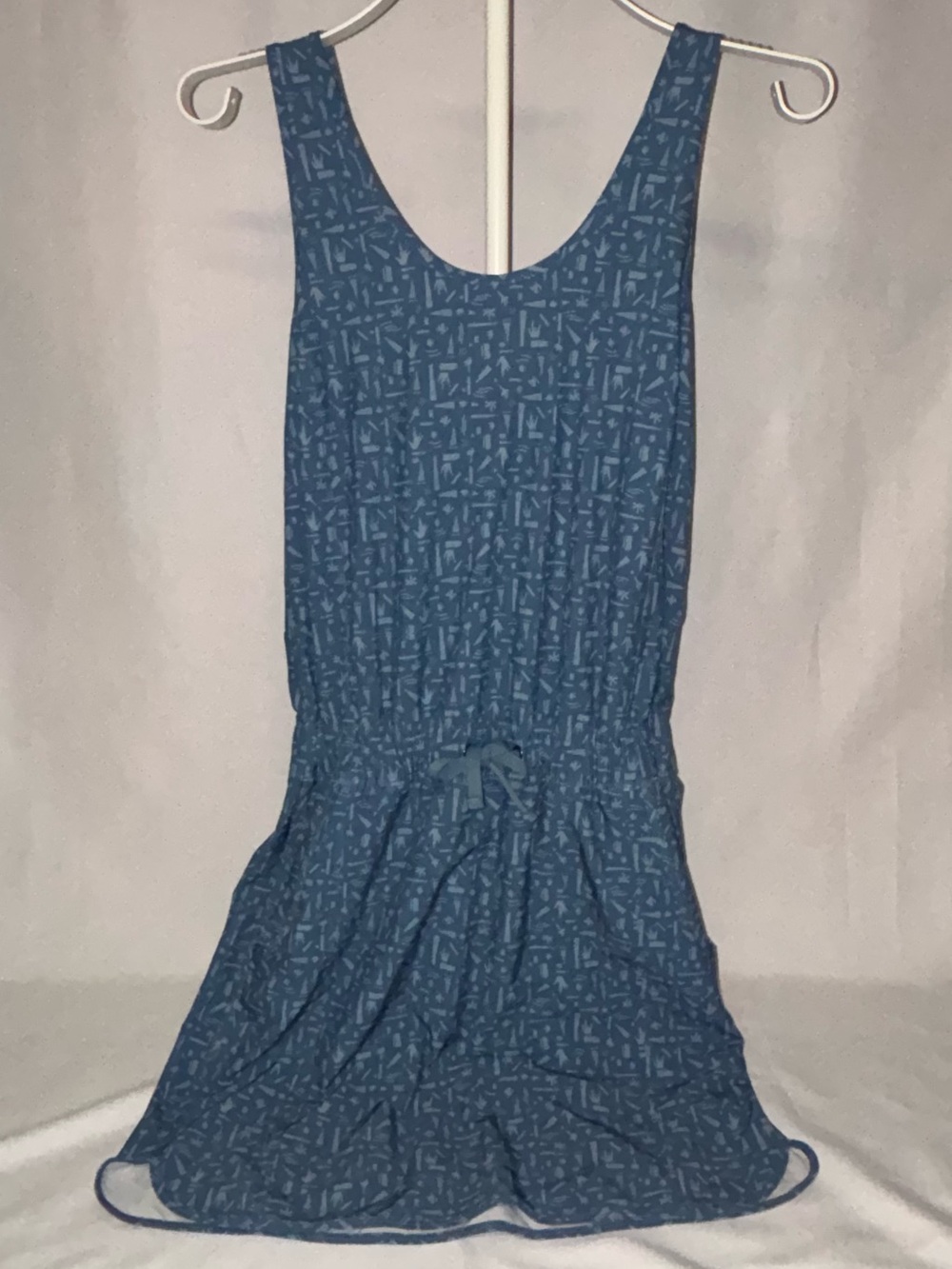Patagonia Fleetwith Dress Swamp Stamp Pigeon Blue Size S